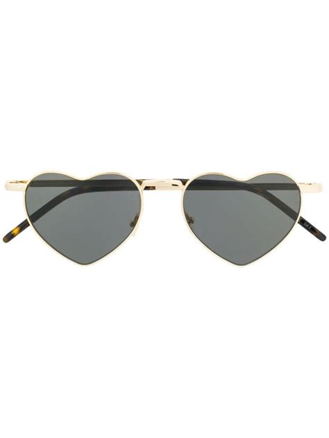 love heart sunglasses ysl|saint laurent flat top sunglasses.